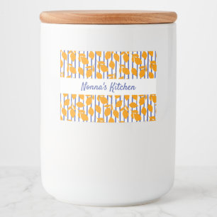 キッパーソナライズされたイタリアンモダンチのレモン フードラベル