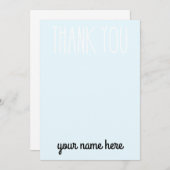 キッパーソナライズされたズサンキューカード サンキューカード (正面/裏面)