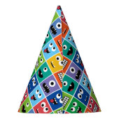 キッパーソナライズされたズモンスター誕生パーティーに年齢を加える パーティーハット (裏面)