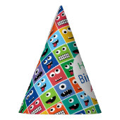 キッパーソナライズされたズモンスター誕生パーティーに年齢を加える パーティーハット (左)