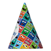 キッパーソナライズされたズモンスター誕生パーティーに年齢を加える パーティーハット (右)