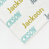 キッパーソナライズされたズ名一括 フリースブランケット (角)