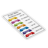 キッパーソナライズされたチおもしろいの営業時間 マグネット (右側)