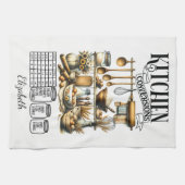 キッパーソナライズされたチン変換 キッチンタオル (横)