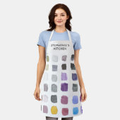 キッパーソナライズされたチン エプロン (着用した状態)