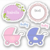 キッパーソナライズされたト,子供,ヴィンテージ,レトロ,子供 シール (正面)