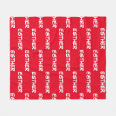 キッパーソナライズされたドフリースブランケット フリースブランケット (正面(横))