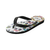 キッパーソナライズされた車のドビーチサンダル キッズビーチサンダル (アングル)