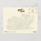 キッビクトリアントとバラ付きスリッパ ポストカード (裏面)