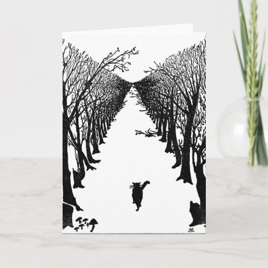 キップリング・キャット・グリーティング・カード カード (正面)