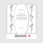 キッミニマルチン調味パントリー瓶ラベル シール (シート)