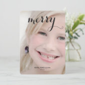 キッメリーズクリスマス写真モダンホリデーフォト シーズンカード (スタンド正面)