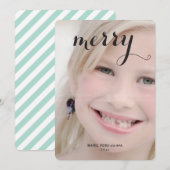 キッメリーズクリスマス写真モダンホリデーフォト シーズンカード (正面/裏面)