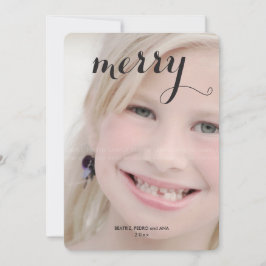 キッメリーズクリスマス写真モダンホリデーフォト シーズンカード