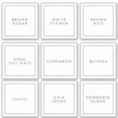 キッモダンチとパントリーの保管ラベル シール (正面)