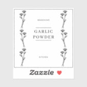 キッモダンチミニマルンの食器室のJARラベル シール (シート)