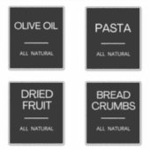 キッモダンチミニマルン食器保管用ラベル シール (正面)