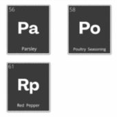 キッモダンチミニマルン食器保管用ラベル シール (正面)