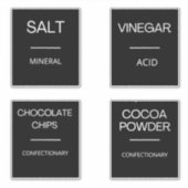 キッモダンチミニマルン食器保管用ラベル シール (正面)