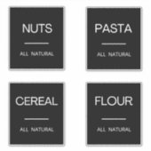 キッモダンチミニマルン食器保管用ラベル シール (正面)