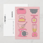 キッモダンチン器具イラストレーションマーケティングP ポストカード (正面/裏面)