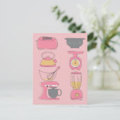 キッモダンチン器具イラストレーションマーケティングP ポストカード (スタンド正面)