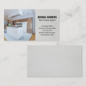 キッモダンチン | レザーバックグランド名刺 名刺 (正面/裏面)