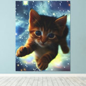 キッランニングテン宇宙 キャンバスプリント (インサイチュ (ウッドフロア))