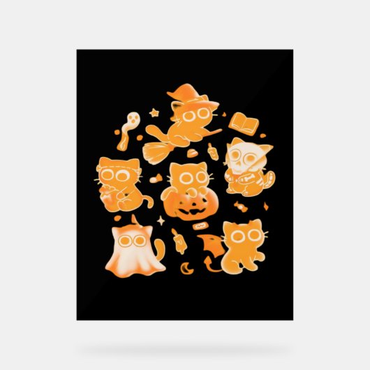 キッ不気味テクラシックンTシャツ アクリルサイン (正面)