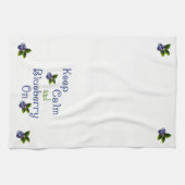 キッ保チンタオルの上の穏やかさとブルーベリー キッチンタオル (横)