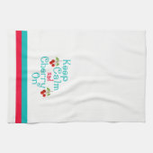 キッ保チンタオルの上の落ち着いたさくらんぼ キッチンタオル (横)