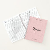 キッ図解入りの、写真付きのチン用品パーソナライズされたレシピ ノートブック (内部)