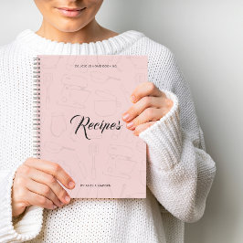 キッ図解入りの、写真付きのチン用品パーソナライズされたレシピ ノートブック