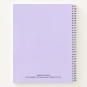 キッ図解入りの、写真付きのチン用品パーソナライズされたレシピ ノートブック (裏面)