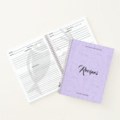 キッ図解入りの、写真付きのチン用品パーソナライズされたレシピ ノートブック (内部)