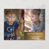 キッ手頃ズヘッドショット（両面カード） ポストカード (裏面)