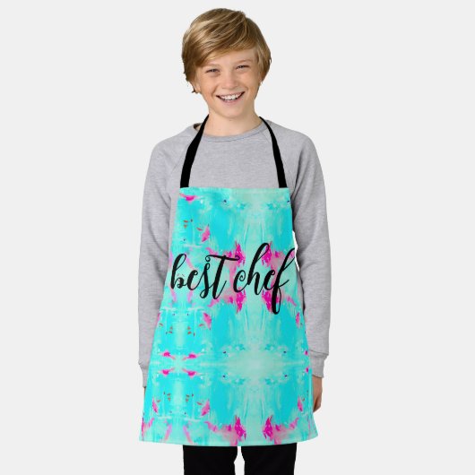 キッ最高のチンのシェフのエプロン エプロン (着用した状態)