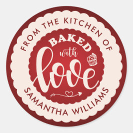 キッ焼いたチン自家製ベーカリーから愛して ラウンドシール