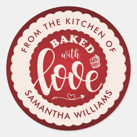 キッ焼いたチン自家製ベーカリーから愛して ラウンドシール (正面)