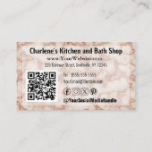 キッ素朴チン改造店用黒大理石 名刺 (裏面)