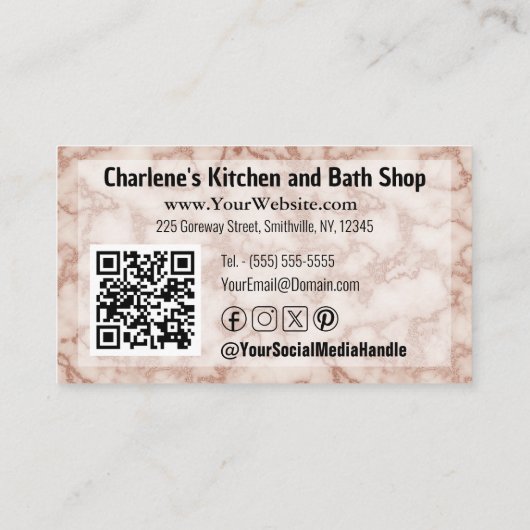 キッ素朴チン改造店用黒大理石 名刺 (裏面)