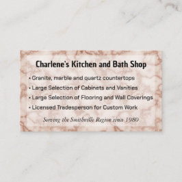 キッ素朴チン改造店用黒大理石 名刺