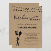 キッ結婚チン/ブライダルシャワー 招待状 (正面/裏面)