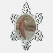 キツスのクリスマススノーフレークオーナメント スノーフレークピューターオーナメント (右)