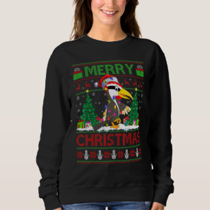 キツツキバード Xmas ツリー 丑い キツツキ クリスマス スウェットシャツ