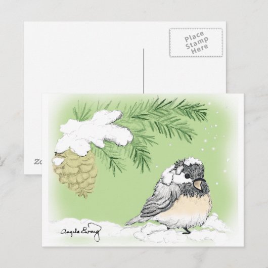 キツツキ君 ポストカード (正面/裏面)