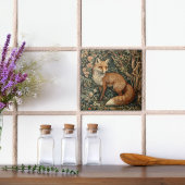 キツネおとぎ話ウッドランドフォレストヴィンテージ タイル