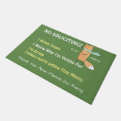 キツネおもしろいの募集 ドアマット (アングル)