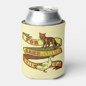 キツネおもしろいサケダック動物パン 缶クーラー (缶正面)