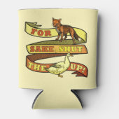 キツネおもしろいサケダック動物パン 缶クーラー (正面)